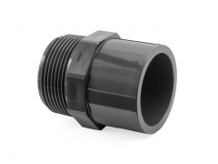PVC přechodový nipl 20-16mm x 3/8" ext.