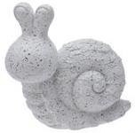 Šnek bílo-šedý velký (keramika) - Zahradní a vodní doplňky, dekorace Dekorace