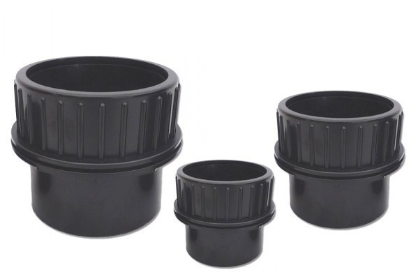 PVC stěnová průchodka šroubovací 50mm - Stavba jezírka,hadice,trubky,fitinky Tvarovky,fitinky Stěnové průchodky