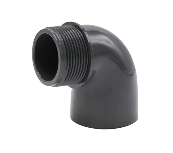 PVC úhel-koleno 90°-63mm x 2" ext. - Stavba jezírka, hadice, trubky, fitinky Tvarovky, fitinky Úhly-kolena