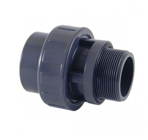 PVC šroubení 63mm x 2" ext. (zesílené) - Stavba jezírka, hadice, trubky, fitinky Tvarovky, fitinky Šroubení