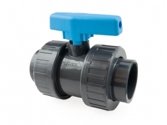 PVC kulový dvoucestný ventil (63mm)